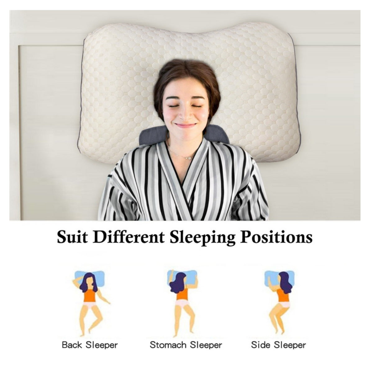 PACK 2 UNIDADES CerviCare®🐑 Almohada Ortopedica Para La Cervical😴💭🐑