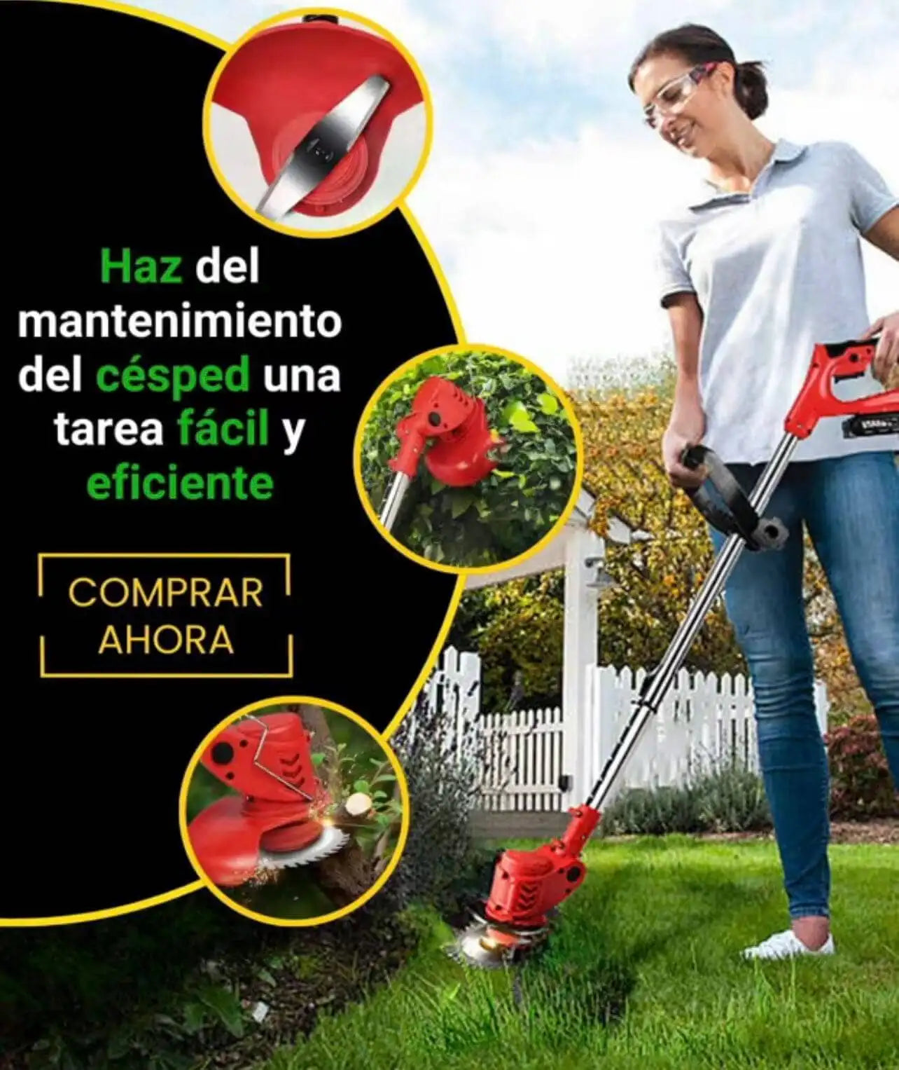 Guadaña Turbo Max™ – Con Batería Extra 98V🔋 + Regalos Exclusivos 🎁