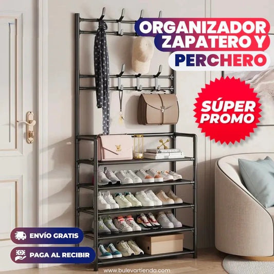 ORGANIZADOR DE ZAPATOS Y PERCHERO