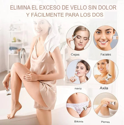 Máquina depiladora 4 en 1 - PielSuave Pro™ - SIN DOLOR, SIN CLÍNICA Y SIN GASTOS.