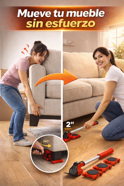 🏡🔧Gato Levanta Muebles para Hogar 5P - ¡Mueve y Levanta Muebles Pesados SIN Esfuerzo! 💪✨