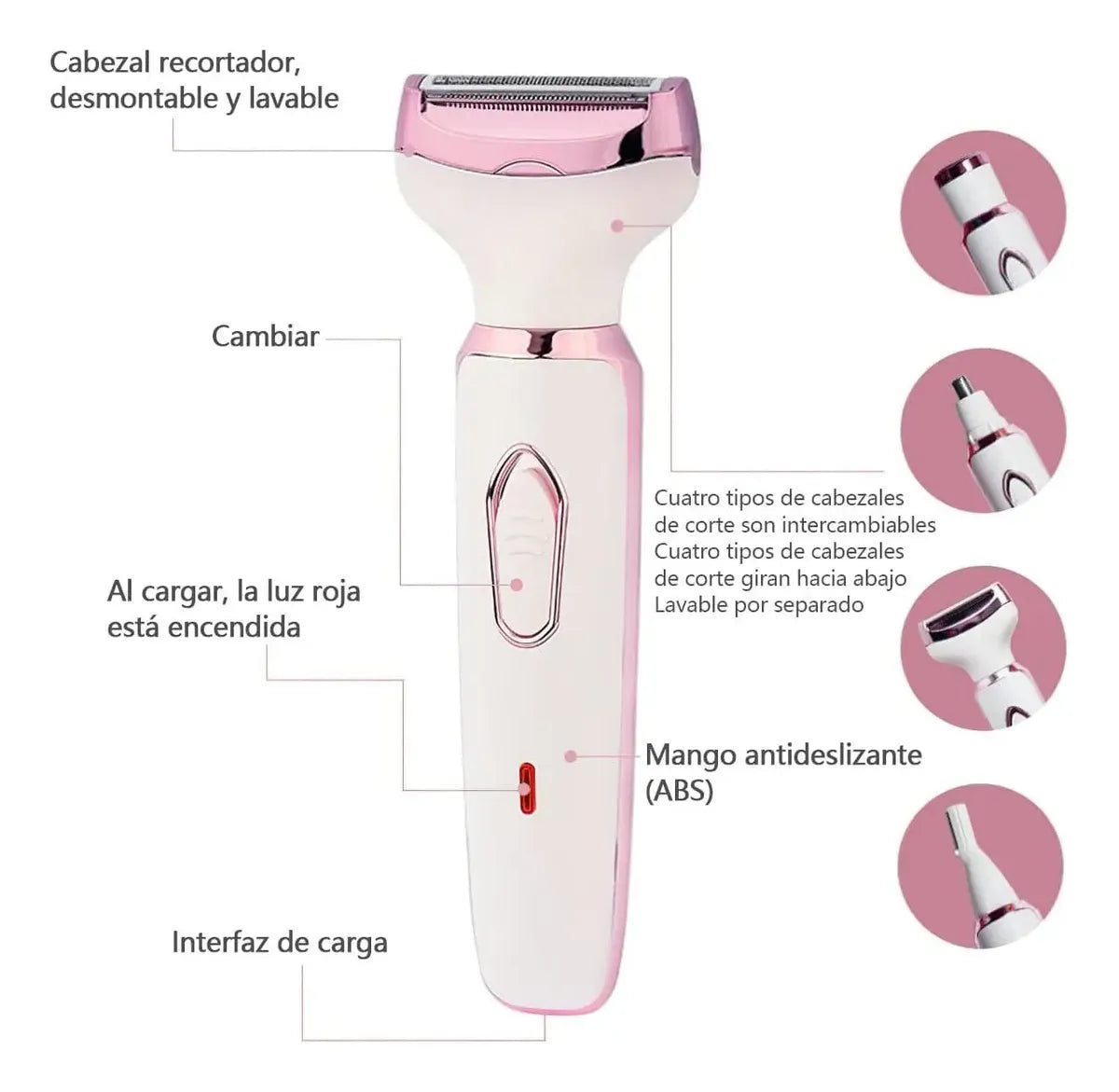 Máquina depiladora 4 en 1 - PielSuave Pro™ - SIN DOLOR, SIN CLÍNICA Y SIN GASTOS.