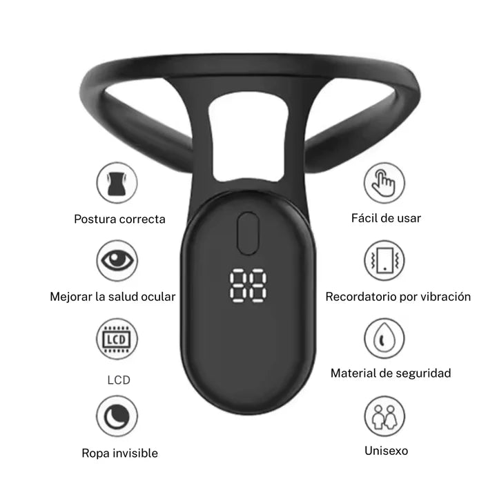 Ergonia™ Corrector Inteligente de Postura y Masajeador Cervical EMS