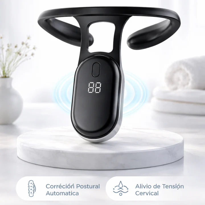 Ergonia™ Corrector Inteligente de Postura y Masajeador Cervical EMS