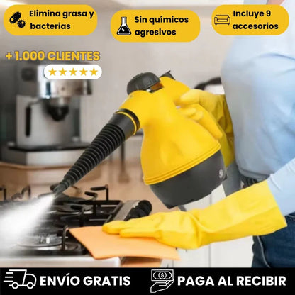 Limpiador a Vapor Multiusos ORIGINAL+9 Accesorios GRATIS