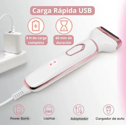 Máquina depiladora 4 en 1 - PielSuave Pro™ - SIN DOLOR, SIN CLÍNICA Y SIN GASTOS.