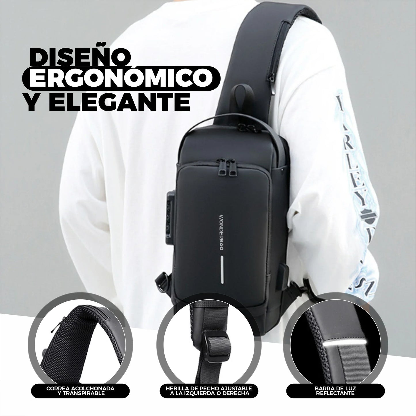Bandolera/Shoulder Bag™ - Antirrobo e impermeable