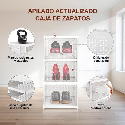 ZapaFlex™ – Zapatero Vertical de 6 Niveles Plegable