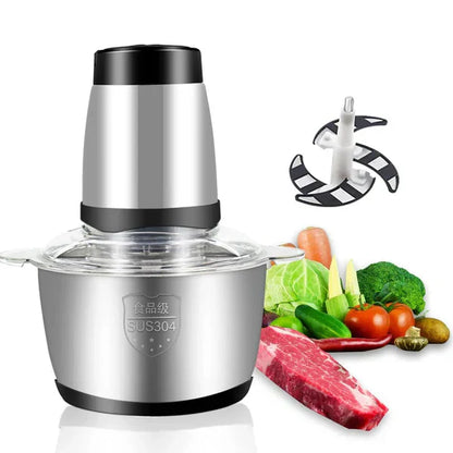 👩🏻‍🍳MoliChef™ - Molino Picadora Eléctrico de 2 Litros en Acero Inoxidable💪