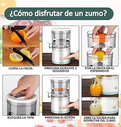 🍊 Exprimidor Eléctrico Multifuncional – ¡Zumo fresco de cualquier cítrico en segundos!⚡